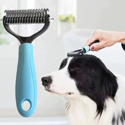 Dual-Sided Pet Grooming Comb for Dogs & Cats