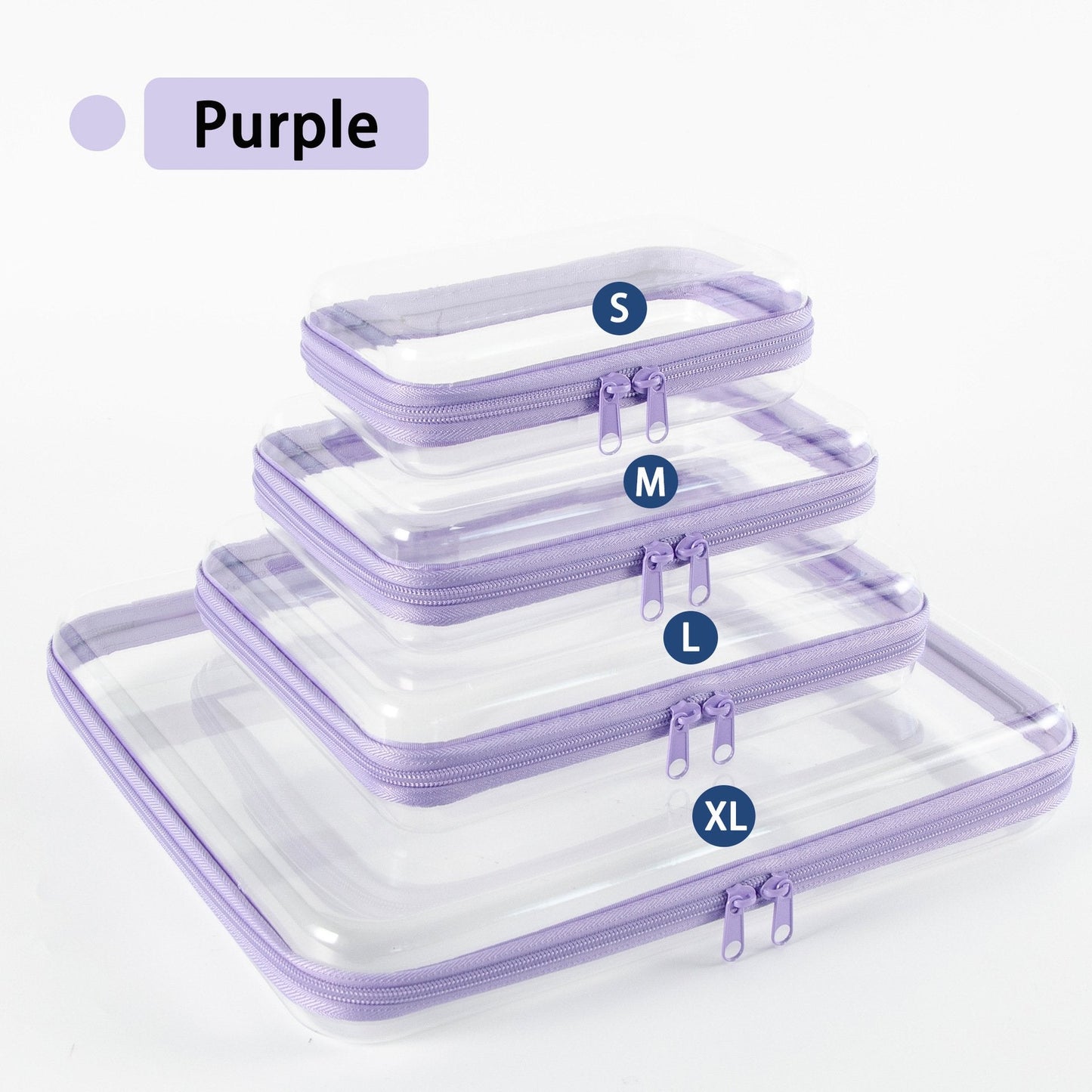 Clear Organizer Storage Box Clear Hard Zipper Case