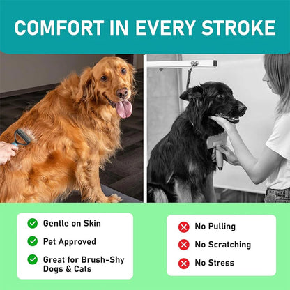 Dual-Sided Pet Grooming Comb for Dogs & Cats