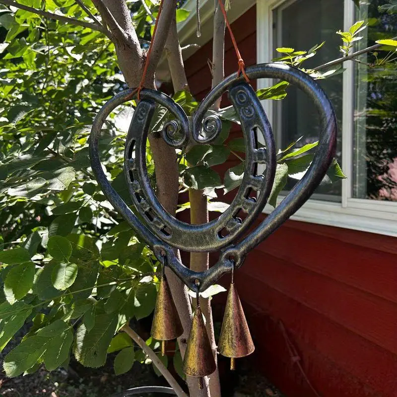 The Horseshoe Heart Wind Chime ❤(𝗜 𝗵𝗮𝘃𝗲 𝟭𝟯 𝗹𝗲𝗳𝘁)