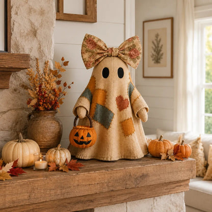 🏆Limited Time Sale 49% OFF🍂👻 Lighted Vintage Patchwork Ghost