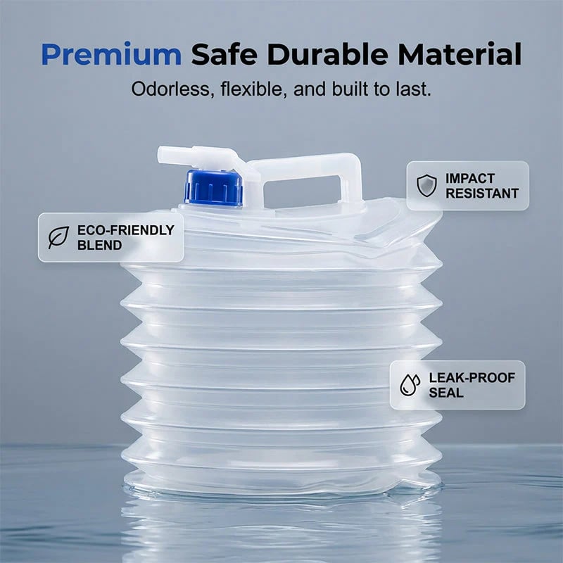 Collapsible Water Container with Spigot