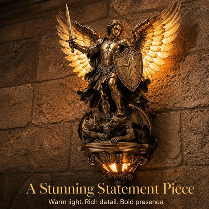 ⏰🕊️St. Michael Guardian Angel Wall Light