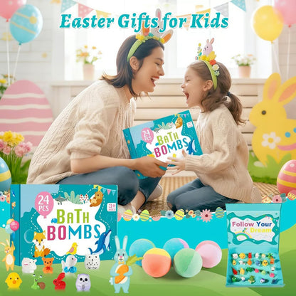 🛁 Natural Bath Bombs for Kids with Mega Bubbles & Surprise Inside 🥚✨