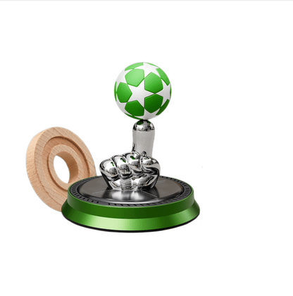 ⚽🚗Solar Rotating Football Car Air Freshener & Aromatherapy Diffuser – Reusable Ornament for Car, Office & Home