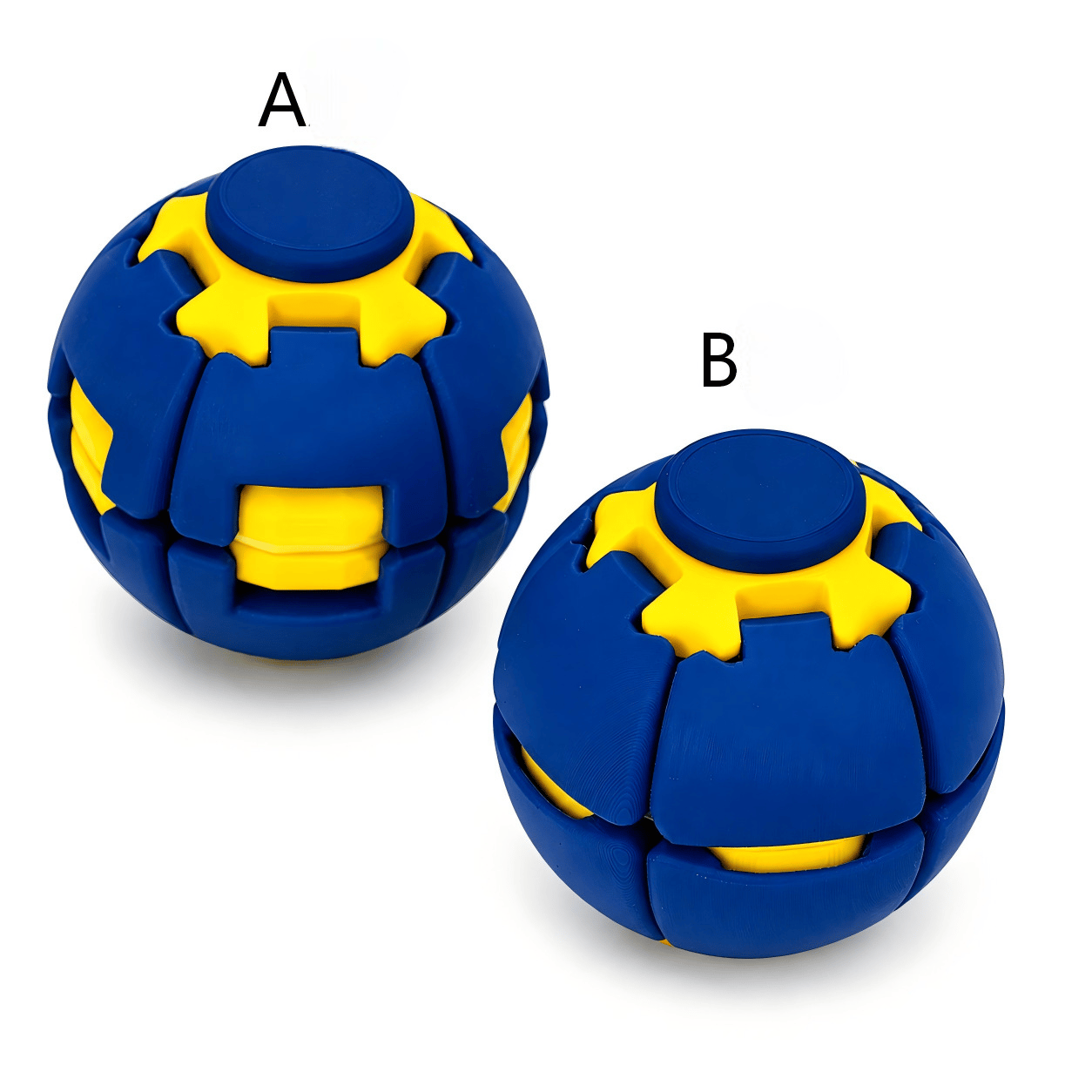 Press-to-Spin Stress Relief Fidget Ball