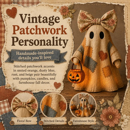 🏆Limited Time Sale 49% OFF🍂👻 Lighted Vintage Patchwork Ghost