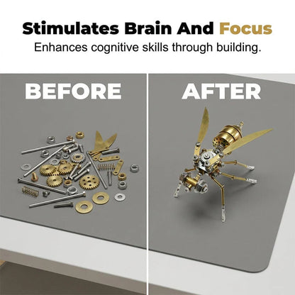 3D Metal Bee Puzzle Assembly Model Kit