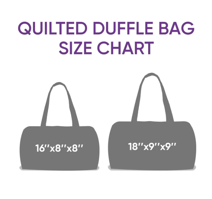Hippie Van Quilted Duffle Bag