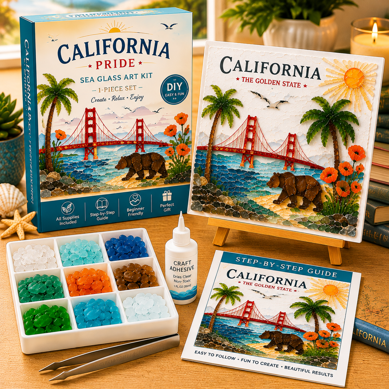 🇺🇸[State] Pride Sea Glass Art Kit