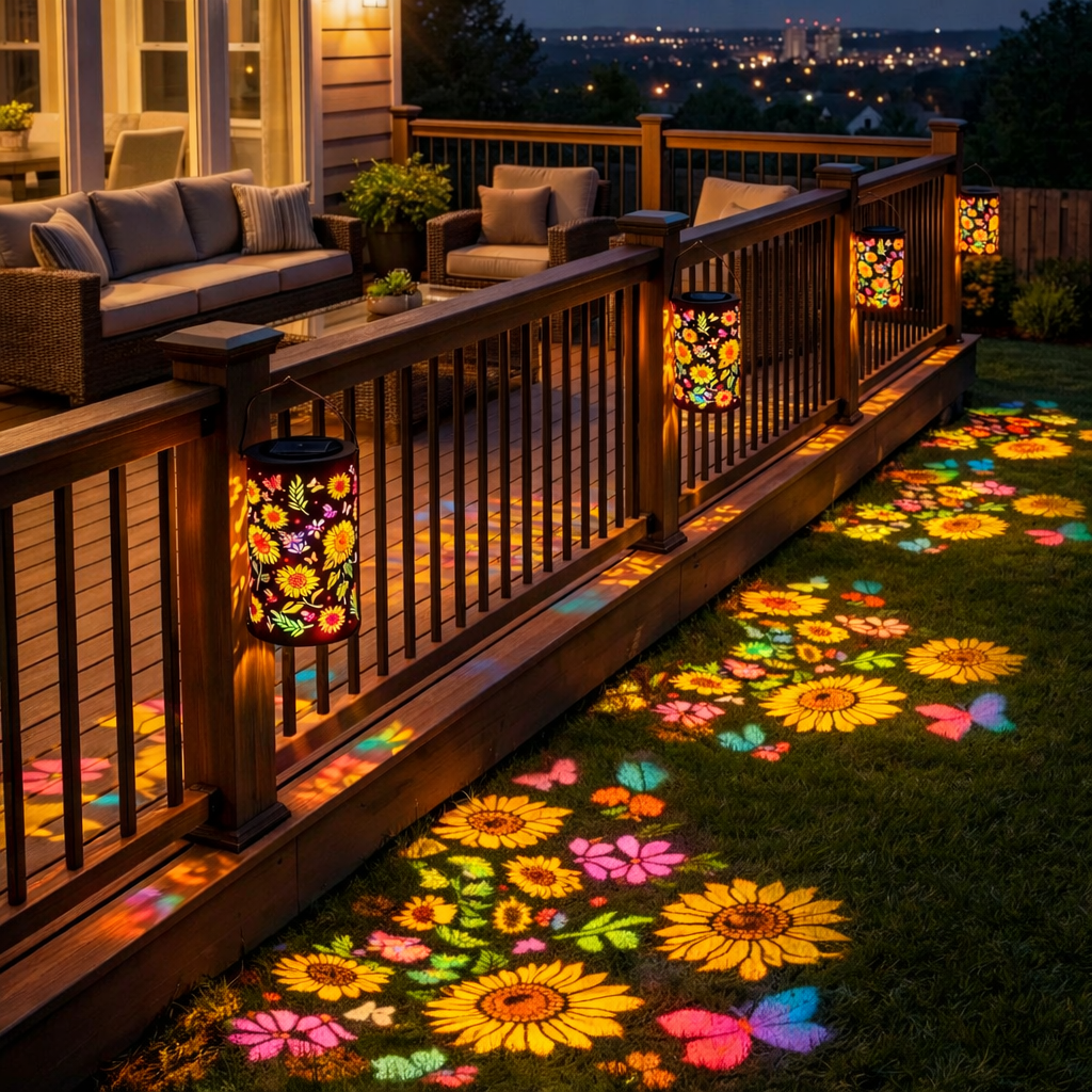 Colorful Sunflower Glow Solar Garden Lantern🌻10,000 Sold This Week🏆