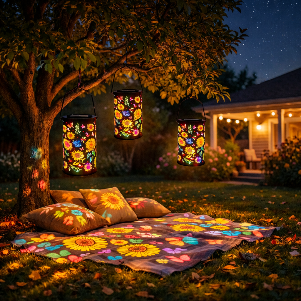 Colorful Sunflower Glow Solar Garden Lantern🌻10,000 Sold This Week🏆