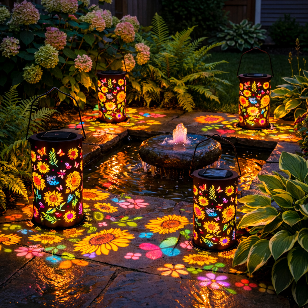 Colorful Sunflower Glow Solar Garden Lantern🌻10,000 Sold This Week🏆