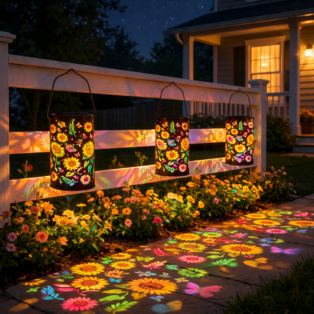 Colorful Sunflower Glow Solar Garden Lantern🌻10,000 Sold This Week🏆