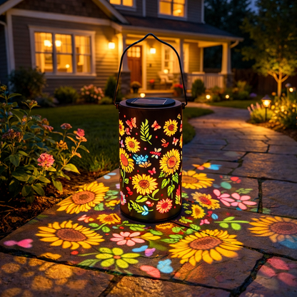 Colorful Sunflower Glow Solar Garden Lantern🌻10,000 Sold This Week🏆