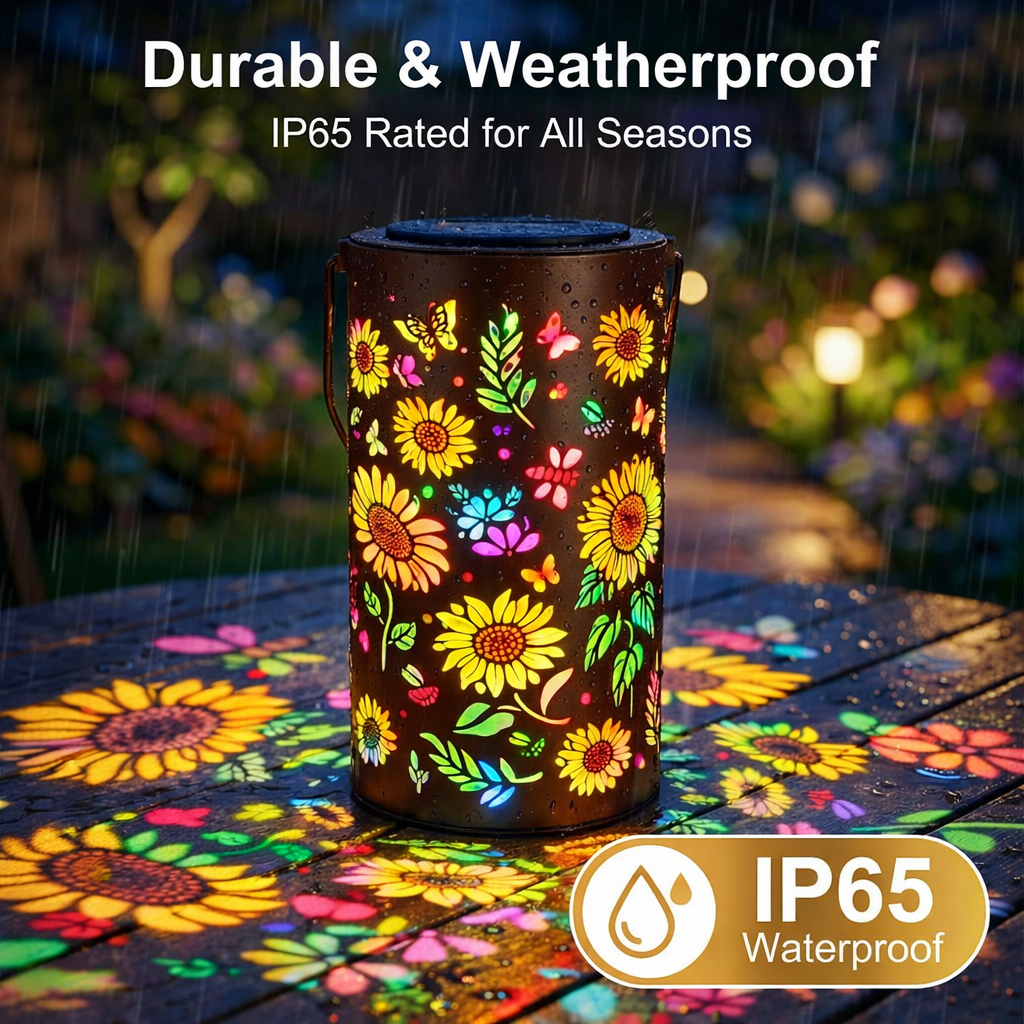 Colorful Sunflower Glow Solar Garden Lantern🌻10,000 Sold This Week🏆