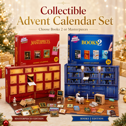 🎁 Open a Tiny Surprise Every Day – Miniature Books & Masterpieces Advent Calendar Collection