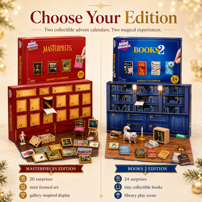 🎁 Open a Tiny Surprise Every Day – Miniature Books & Masterpieces Advent Calendar Collection