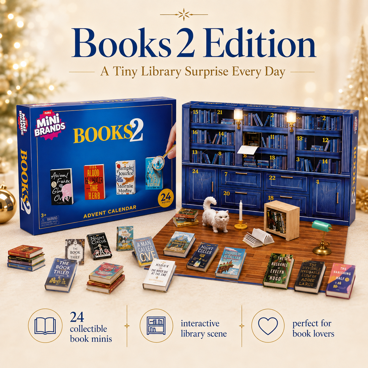 🎁 Open a Tiny Surprise Every Day – Miniature Books & Masterpieces Advent Calendar Collection