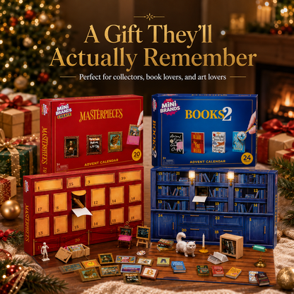 🎁 Open a Tiny Surprise Every Day – Miniature Books & Masterpieces Advent Calendar Collection