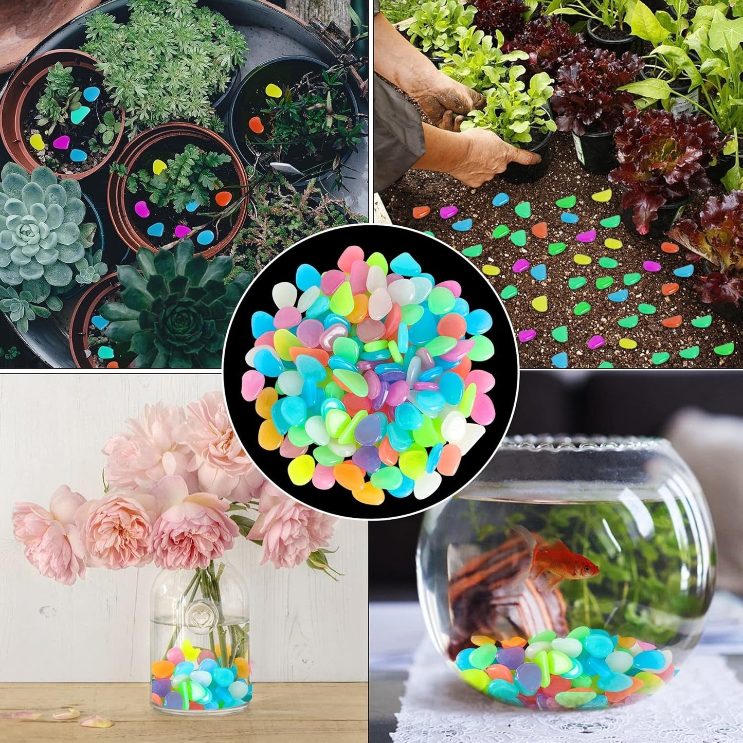 💥LAST DAY SALE 50%OFF💥🌈Colorful Glow-in-the-Dark Garden Stones