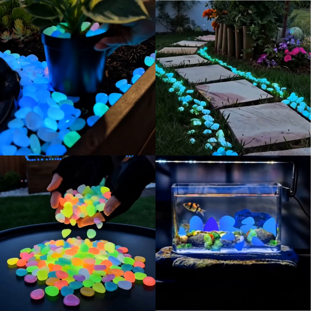 💥LAST DAY SALE 50%OFF💥🌈Colorful Glow-in-the-Dark Garden Stones