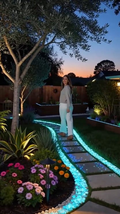 💥LAST DAY SALE 50%OFF💥🌈Colorful Glow-in-the-Dark Garden Stones