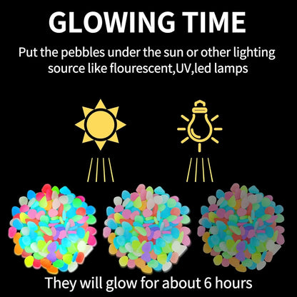 💥LAST DAY SALE 50%OFF💥🌈Colorful Glow-in-the-Dark Garden Stones