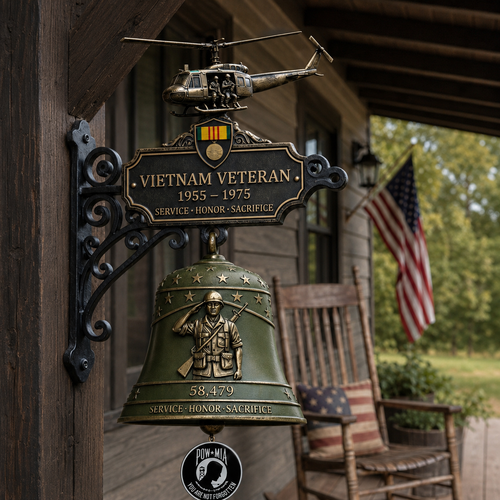 🔔 Last Day Promo: 49% OFF - 🥇 -Vietnam Veteran Tribute Wall Bell