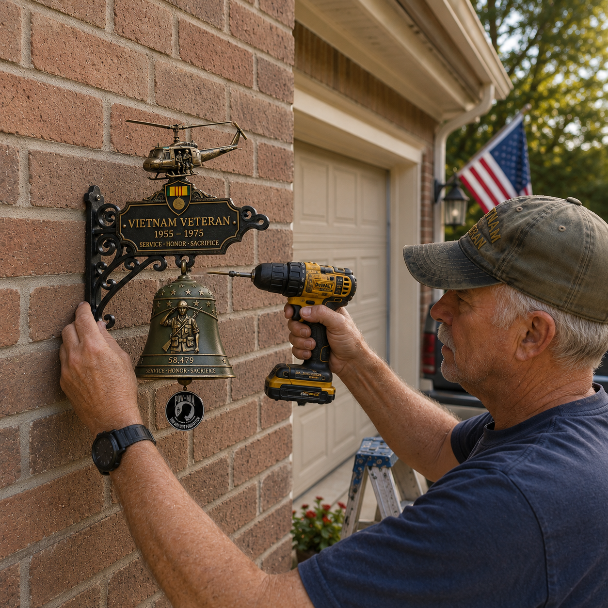 🔔 Last Day Promo: 49% OFF - 🥇 -Vietnam Veteran Tribute Wall Bell