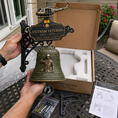 🔔 Last Day Promo: 49% OFF - 🥇 -Vietnam Veteran Tribute Wall Bell