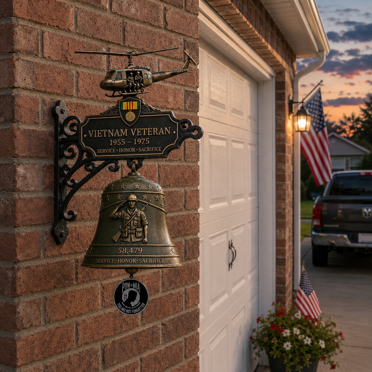 🔔 Last Day Promo: 49% OFF - 🥇 -Vietnam Veteran Tribute Wall Bell