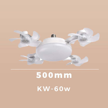 🌀50% OFF NOW! 💡 Ceiling Fan with E27 Socket – Silent 2-in-1 LED Fan with Remote Control – Cool & Light in One 🏠