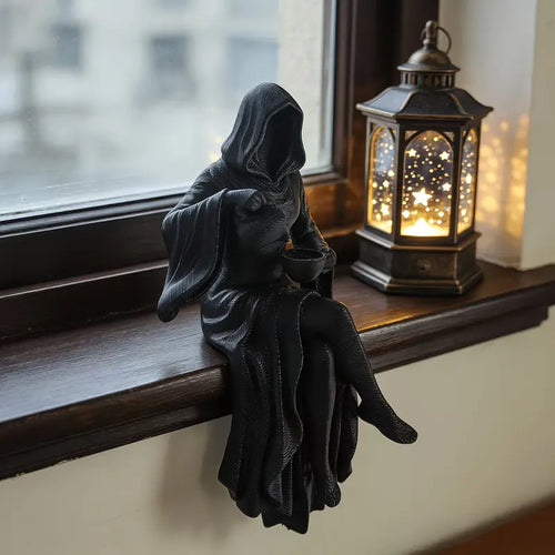 Dark Gothic Death God Sculpture