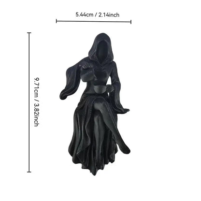 Dark Gothic Death God Sculpture