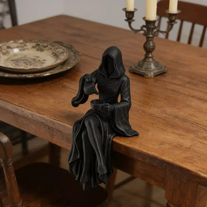 Dark Gothic Death God Sculpture