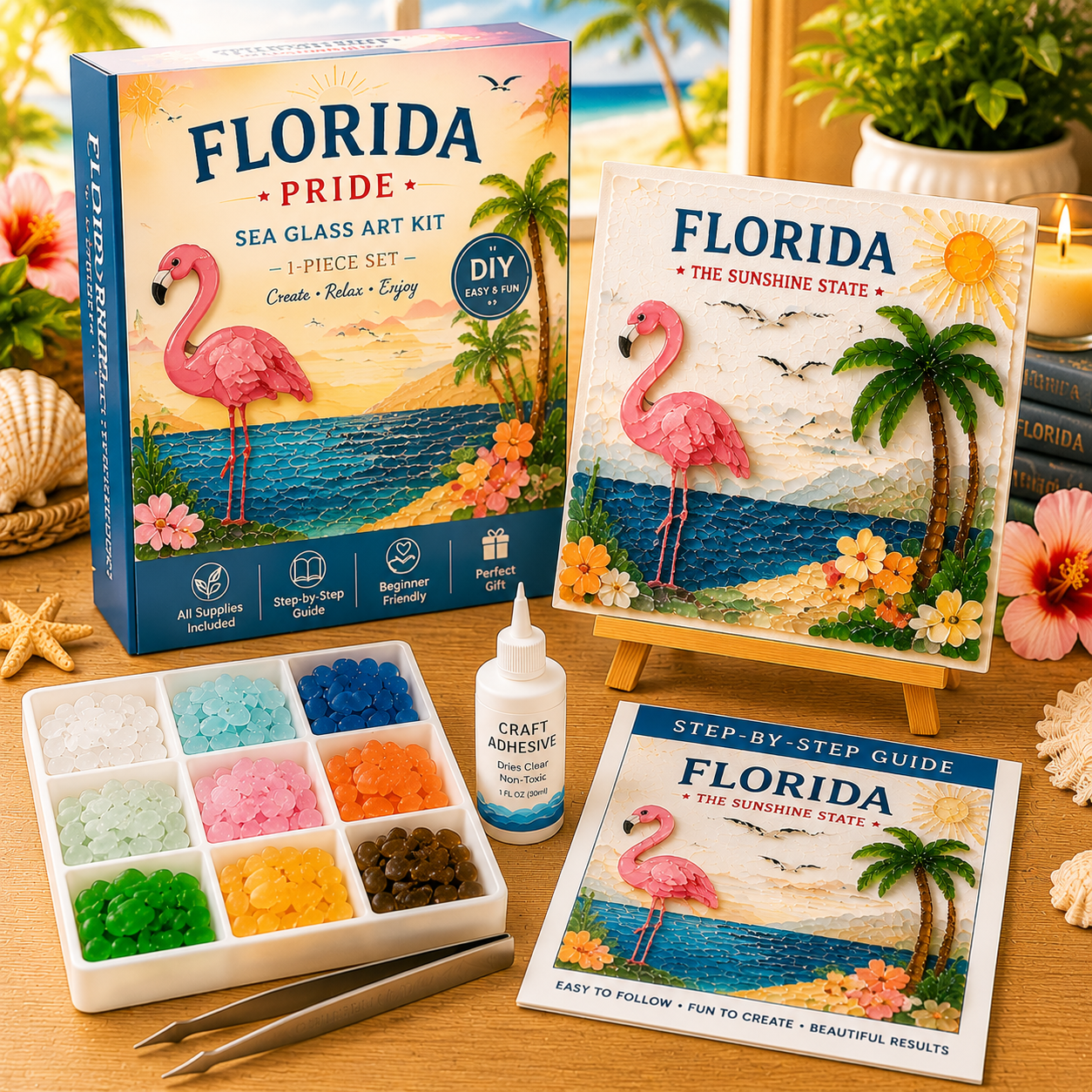 🇺🇸[State] Pride Sea Glass Art Kit
