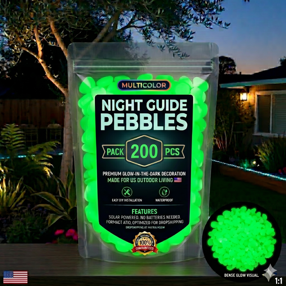 💥LAST DAY SALE 50%OFF💥🌈Colorful Glow-in-the-Dark Garden Stones