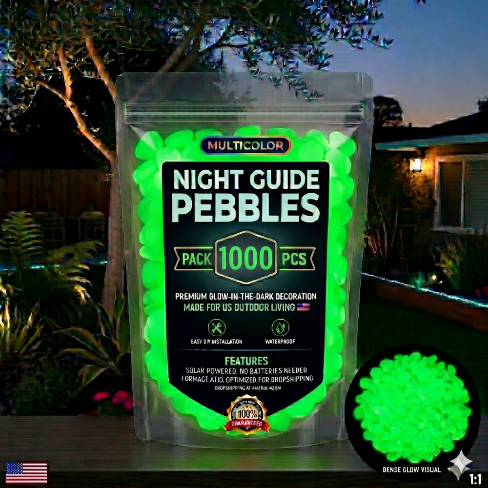 💥LAST DAY SALE 50%OFF💥🌈Colorful Glow-in-the-Dark Garden Stones