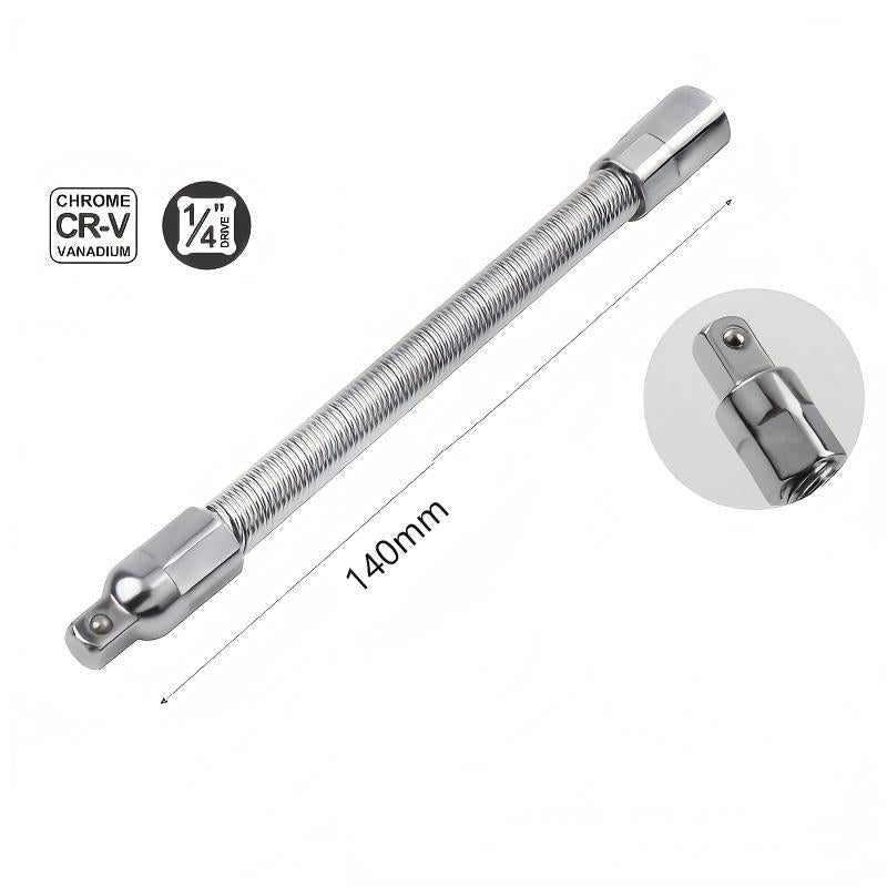 🔧👨‍🔧Flexible Socket Extension Rod, Bendable Wrench Extender for Auto Mechanics