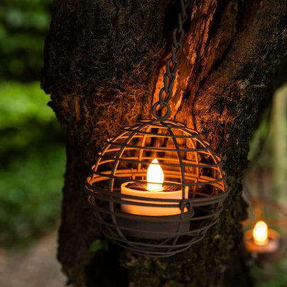 🔥Outdoor Solar Hanging Lanterns - Pack of 4