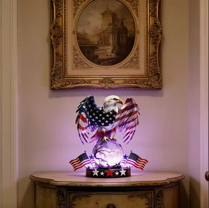 🦅🇺🇸 Freedom Eagle Patriotic LED Table Lamp – American Pride Decor✨