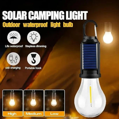 💡Rechargeable Solar LED Light Bulbs with Waterproof Clip Hook💡