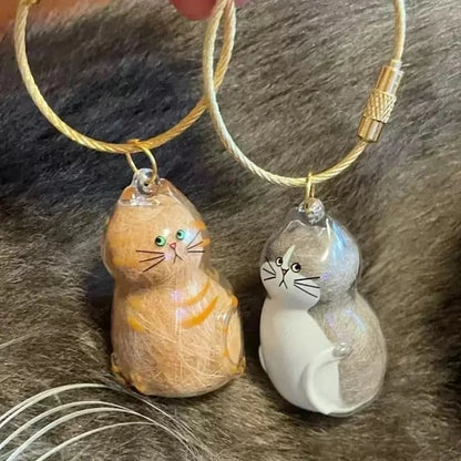 🔥50000+ Sold🐾Pet Hair Memorial Capsule Keychain