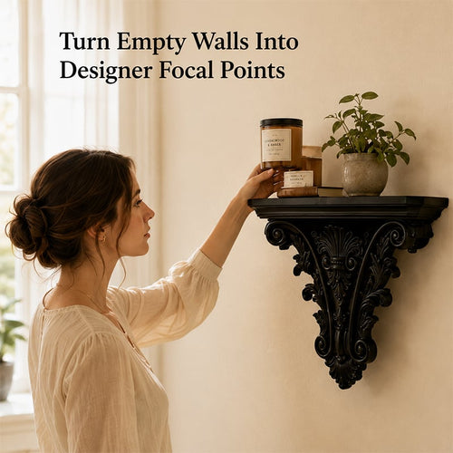 🔥Last Day 49% OFF🖤 Baroque Accent Wall Shelf(20 x 15.8cm)