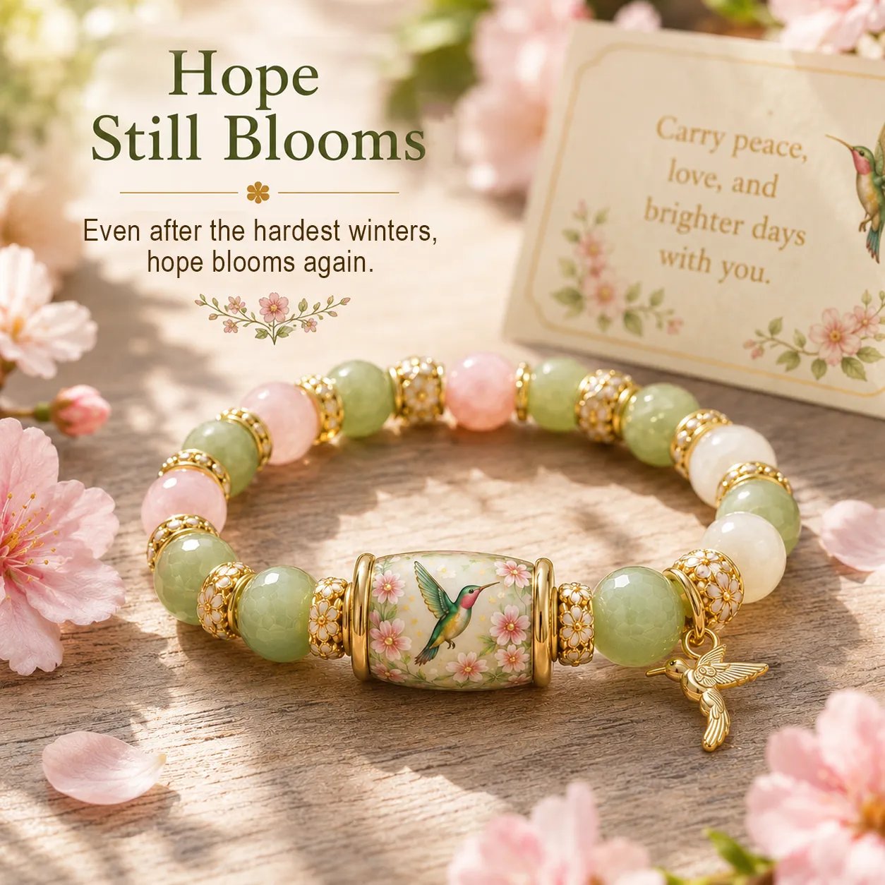 🌿 Love, Peace & Spring Blessings 💖 | 2026 Limited Edition Bracelet - Only 8 Left