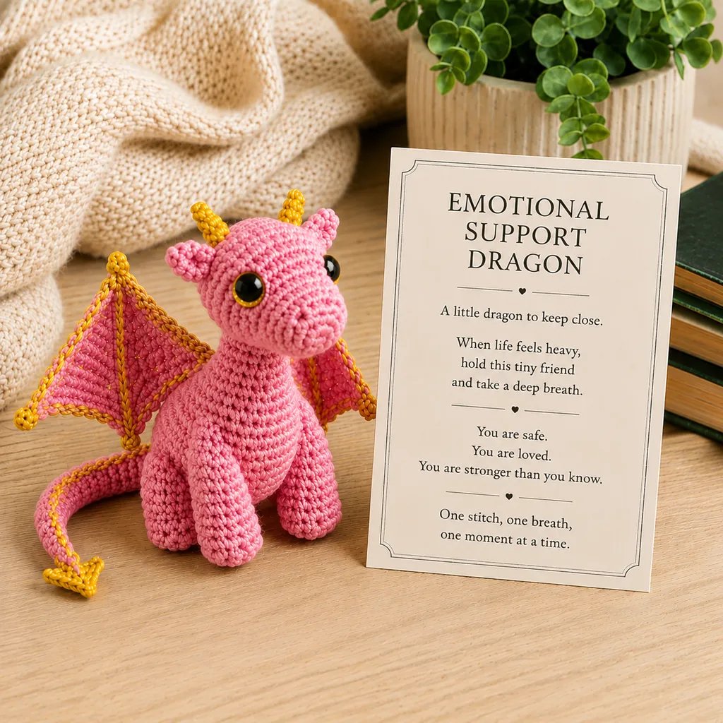 🎁Last Day: BUY 3 GET 1 FREE - 🐲💕Emotional Support Dragon Pocket Buddy