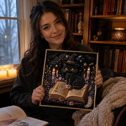 🔥 LAST DAY 49% OFF – 🖤 Premium 3D Pearl Dark Gothic Diamond Painting Art Kit | Luxury Flocked Canvas with Scratch-Resistant Non-Fading Pearl Beads DIY Dark Academia Decor 💀🕯️✨