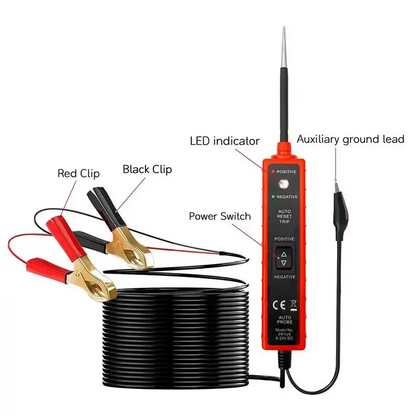 🎁Car Electric Circuit Tester,  6-24V DC Automotive Multifunctional Drive Test Pen, Car Short Circuit/Open Circuit/Leakage Detection Tool