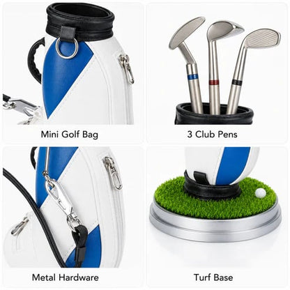 ⛳ Golf Pen Holder + 3-Pen Set 🏌️‍♂️ Elevate Your Desk – A Hole-in-One for Style & Function